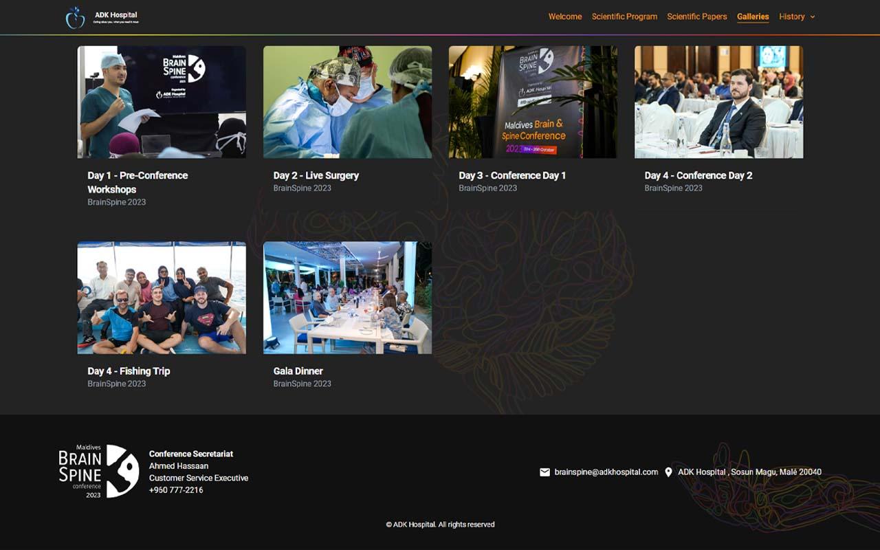 Brain & Spine conference 2023 website — screenshot 4 of 5
